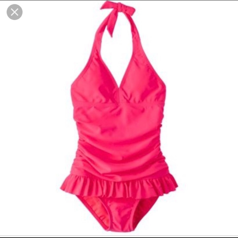 Hot Pink Xhilaration one piece swimsuit